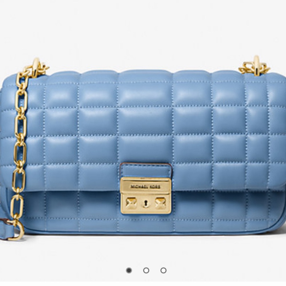 MK Tribeca Large Quilted Leather Shoulder Bag NWT - Picture 2 of 6